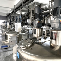 Usine de production de détergent liquide haute performance avec réservoirs de mélange en acier inoxydable et système de traitement automatisé