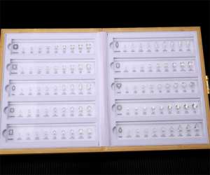 Kim cương Selector công cụ đồ trang sức kit 10 hình dạng 90 Kích thước biểu đồ tham khảo nghiền đá cắt Cubic Zirconia CZ so sánh biểu đồ - Product Image 3