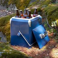 Glacière rétro en acier inoxydable 7L/13L/17L/28L – Seau à glace isotherme pour promotion