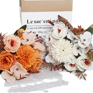 Bouquet <span class=keywords><strong>de</strong></span> fleurs artificielles en soie Rose Princesse Mary, fait main, longue durée (3-5 ans), pour mariage, fête des Mères, décoration moderne pour la maison - Product Image 1