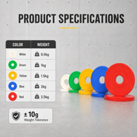 Ensemble de plaques de poids fractionnelles en acier pour musculation, micro-plaques pour haltérophilie, équipement de fitness pour salle de sport