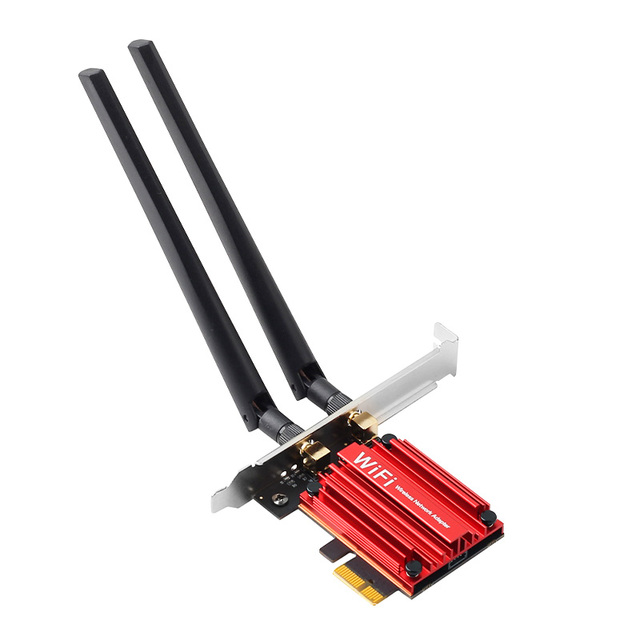 Tri Band Dual Antenna PCI-E AX650 NGW WiFi7 Adapter 2.4Ghz/5Ghz/6Ghz Internal External Laptop for BLE Interface in Stock
