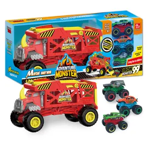 Sunq, transporte de baixo preço, carro de brinquedo, inclui 3 peças diecast 4 rodas, caminhão monster, inércia 4wd, fora da estrada caminhão para crianças