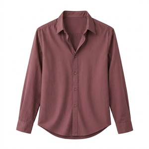 Chemise décontractée boutonnée pour homme en coton et fibre de bambou de qualité supérieure, teinte en fil, anti-plis, couleur personnalisée, ODM pour détaillants de mode, OEM - Product Image 4