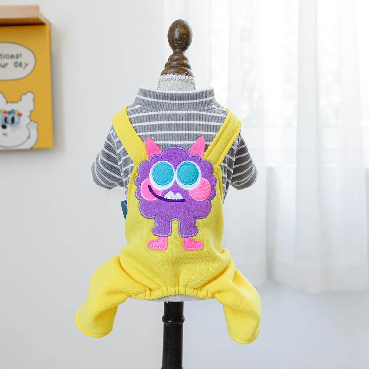 Dopamine Little Monster overalls-สีเหลือง