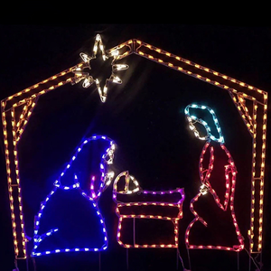 Luces LED de Cuerda para Exteriores, Impermeables IP65, Decoración Navideña 3D, Hechas en Guangdong - Product Image 1