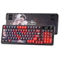 OEM ODM K719 PRO Kablosuz RGB Gasket Oyun Klavyesi DyeSub Anime Tuş Başlıkları Kolay Kontrol LED Bilgi Ekranı 0 Gecikmesiz Üç Modlu Yastıklı