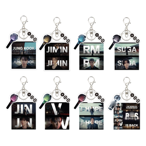 Portachiavi Charm KPOP 5CM con JIMIN, J-HOPE, JUNGKOOK, <span class=keywords><strong>TAEHYUNG</strong></span>, JIN, RM, SUGA - Decorazione per Borsa e Chiavi, Regalo per i Fan - Product Image 1