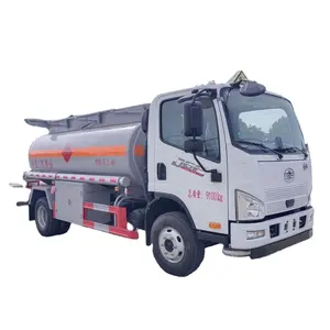 4x2 FAW jiefang 3-10CBM 304 316 Q235B carbon steel aluminum Gasoline Petrol Diesel Kerosene Paraffin fuel oil tanker truck