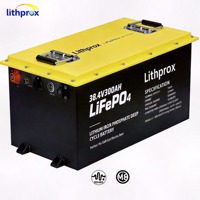 Batería de ciclo profundo LiFePO4 para RV, 38.4V 300AH 10KW, Grado 5, 6000 ciclos, 10 años de vida útil, BMS inteligente de 100A, RS485, IP67, OEM