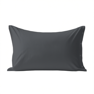 Funda de almohada 100% algodón gris oscuro tamaño alemán 80x80cm - Product Image 3