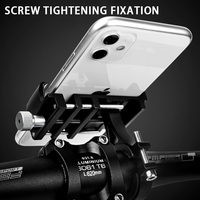 Einfach zu Installierender Mountainbike-Handyhalter Wasserdichter Aluminium-Fahrradlenker-Halter für Mobiltelefone