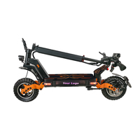 Scooter Eléctrico Plegable Todoterreno de 48V 500W para Adultos, Scooter de Movilidad de Largo Alcance de Aleación de Aluminio, Scooters Eléctricos para Adultos