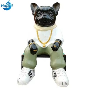 Vente flash : Statues en résine grandeur nature, sculpture de <span class=keywords><strong>chien</strong></span> de dessin animé en résine, décoration de la maison, décoration de Noël en extérieur, décoration de magasin - Product Image 2