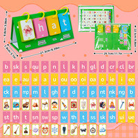 81 cartes d'apprentissage précoce pour enfants, cartes d'éveil pour apprendre l'anglais, combinaisons de lettres et de mots, jouet éducatif