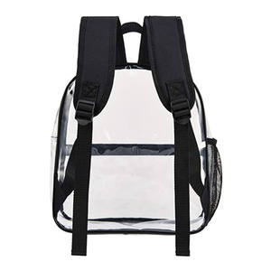 Mochila transparente de PVC con cremallera, mochila escolar para estudiantes, mochila portátil para uso en exteriores - Product Image 3