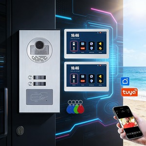 Système d'interphone vidéo IP Sharp à 2 boutons avec écran haute résolution 1024x600 pour une visualisation claire - Product Image 1