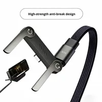 Câble de charge rapide et de transfert de données Type-C 3A 240W avec conducteur en cuivre pur pour téléphones portables, tablettes, voitures et ordinateurs
