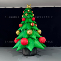 Arbre de Noël gonflable Arbre de Noël gonflable Arbre de décoration de Noël gonflable pour les décorations extérieures de cour