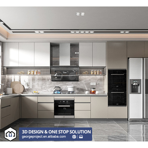 פרויקט דירה קנדי מותאם אישית עשה l בצורת uv לכה קיר מודרני - Product Image 2