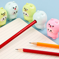 Rautan pensil Mini, rautan pensil lucu untuk sekolah dasar, alat tulis pensil kartun, hadiah kecil grosir