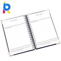 Carnet de notes à spirales relié en couverture rigide, laminé mat, avec couverture en PP, formats personnalisés (A4/A5), impression CMYK