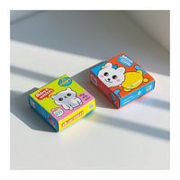 Boîte de baskets en papier d'impression pliable noire d'usine en Chine