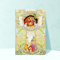 Meilleure Vente : Carnet de notes 3D en papier sculpté, reliure cousue, couverture rigide en PVC, impression UV, articles cadeaux fantaisie pour festivals, maison et bureau
