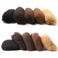 Vente en gros 100% fait main Afro crépus extensions de cheveux humains Dreadlock Extension Loc tressage cheveux Crochet Dreadlock haute cheveux humains