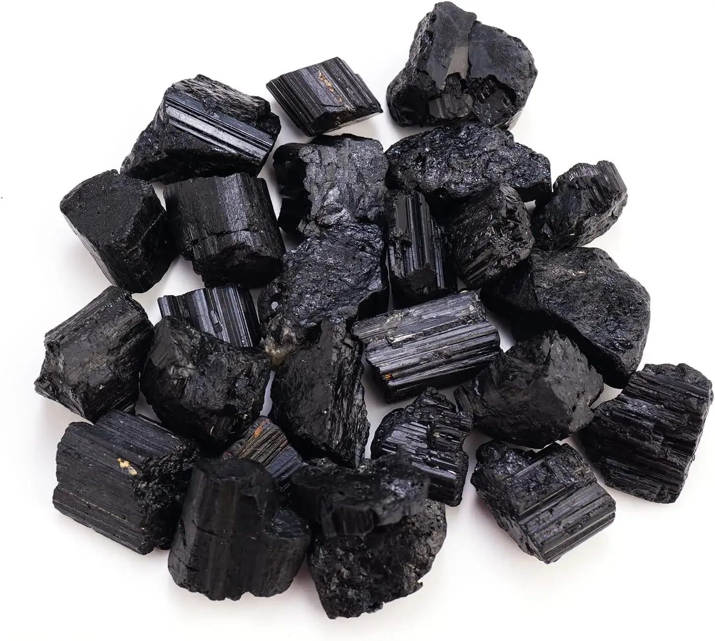 Оптовая продажа, черный турмалиновый необработанный камень, Натуральный Необработанный кристаллический камень для украшения