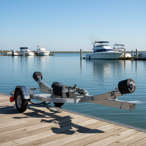 Remolque para embarcaciones de alta resistencia con capacidad para 2204 libras, con rodillos de quilla y soporte inferior para uso marino. - Product Image 2