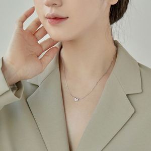 Collar con Colgante de Corazón Dylam para Mujer, Chapado en Rodio, Plata de Ley 925, Joyería de Amor, Regalos para Esposa, Mamá, Niñas, Hija - Product Image 4