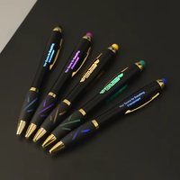 Stylos à bille LED promotionnels personnalisés avec logo, 2-en-1, écran tactile, pour une prise en main lumineuse, cadeau d'affaires, vente en gros