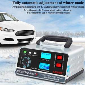 Cargador de Batería para Auto de 12V/24V, 400W de Potencia de Carga, Cinco Etapas de Reparación, Carga Rápida, Ajuste Automático para Invierno, Accesorios para Auto - Product Image 2