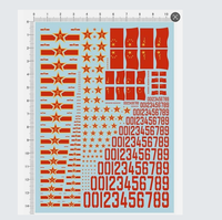 Autocollants PLA Insignia number pour différents modèles de kits à échelles 388