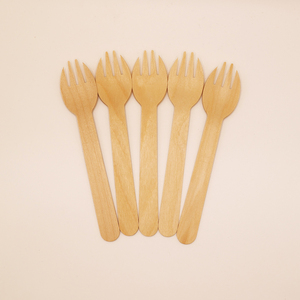 Forchettina/Cucchiaio in Bambù Ecologico Biodegradabile per Neonati, Anti-Soffocamento, Monouso, per Purè e Pasta di Riso - Product Image 5