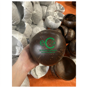 ชุดชามมะพร้าวออร์แกนิก Eco2go พร้อมช้อนไม้ - ชามมะพร้าวทำมือย่อยสลายได้ 100% สำหรับห้องครัว ร้านกาแฟ และของขวัญรักษ์โลก - Product Image 2