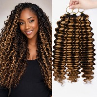 Extensions de cheveux humains bouclés P4/30, pré-bouclées et pré-séparées, 60g, cheveux vierges doublement étirés pour tressage
