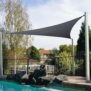 Yüksek kaliteli açık UV tedavi gizlilik bahçe su geçirmez geri çekilebilir tente/güneş gölge yelken