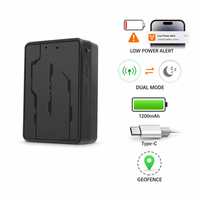 Localizador de Batería con Alerta de Bajo Consumo y Ahorro Inteligente, Modo Dual 4G LTE, 1200mAh, Tipo C, Alerta de Geocerca, Rastreador GPS Inalámbrico