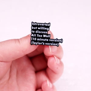 Alfileres <span class=keywords><strong>de</strong></span> solapa <span class=keywords><strong>de</strong></span> Metal personalizados <span class=keywords><strong>Taylor</strong></span> Songs Fan Pins <span class=keywords><strong>de</strong></span> solapa conmemorativos All Too Well Badge Pin <span class=keywords><strong>de</strong></span> esmalte suave <span class=keywords><strong>de</strong></span> Metal personalizado - Product Image 6