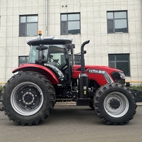 Tracteur agricole diesel 4x4 de 200 CV avec cabine climatisée et GPS, fourni par l'usine chinoise