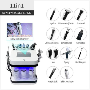 Máquina de Belleza Facial 10/11/12 en 1 Hydra Oxygen Aqua Peel, Máquina de Hidrodermoabrasión para Salón con Cabezal de Análisis de Piel - Product Image 5