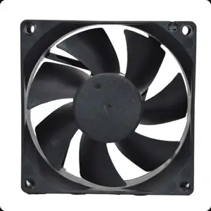 Hekang 8025 DC 24V düşük gürültü Fan 2800RPM düşük güç sessiz Fan optik alet ekipmanları için soğutma