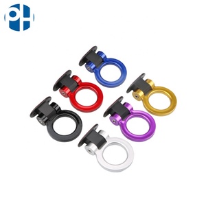 Crochets de remorquage universels avant/arrière <span class=keywords><strong>pour</strong></span> voitures et camions, en ABS et acier inoxydable, avec loquet de sécurité, accessoires <span class=keywords><strong>d</strong></span>écoratifs multicolores <span class=keywords><strong>pour</strong></span> <span class=keywords><strong>remorque</strong></span> - Product Image 1
