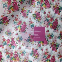 Belle fleur fleur conception fleur grappe tissu papier d'emballage vêtements emballage cadeau papier d'emballage