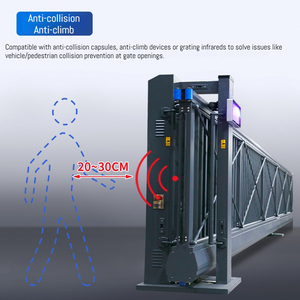 Porte coulissante cantilever en aluminium intelligente et moderne à commande à distance automatique QiGong pour usage hôtelier - <span class=keywords><strong>Prix</strong></span> départ usine - Product Image 6