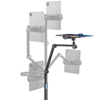 Boneruy P76T bras Flexible en acier au carbone en alliage d'aluminium, rotation à 360 °, support de tablette de sol paresseux pour flux en direct