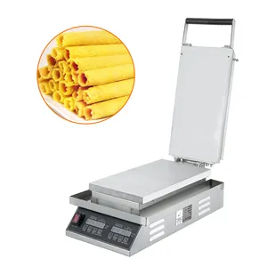 Wholesale Electric Egg Roll Waffle Maker Long Shape Cone Baking Machine with Factory Price