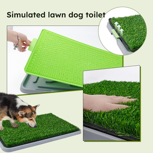 Alfombra de entrenamiento lavable de plástico con bandeja para cachorros, alfombra sanitaria grande para perros, para uso en interiores - Product Image 3